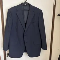 ネイビー ストライプ ビジネススーツ上下セット