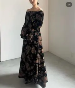 2025年最新】flower print velour dress ameriの人気アイテム