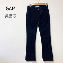 美品♡GAP コーデュロイパンツ　ブーツカット　ネイビー　23インチS相当