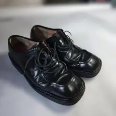 タケオキクチ　TAKEO KIKUCHI　ブラック レザー ドレスシューズのサムネイル