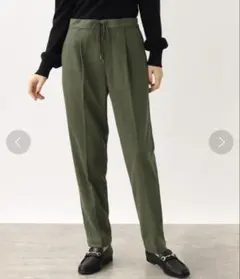 グローブ　起毛で温かキレクティブパンツ　テーパードパンツ