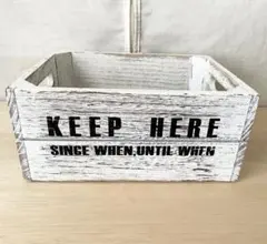 ニトリ 小物入れ 木箱 BOX ヴィンテージ風 アンティーク風 アメリカ雑貨風