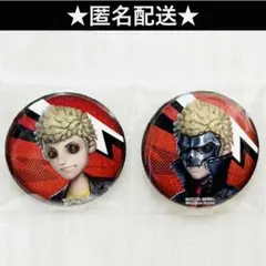 ペルソナ5 Identity V 第五人格　グリッター　缶バッジ　スカル