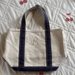 エルエルビーン☆イニシャル　トート　ネイビー