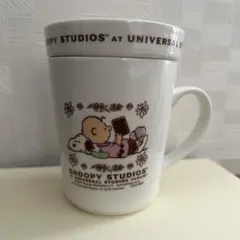 スヌーピー　蓋付きマグカップ