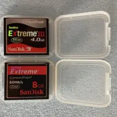 2枚 SanDisk CFカード