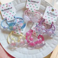 ヘアゴム　10本　ベビー　赤ちゃん　キッズ　子供　髪ゴム　髪留め　ビーズ　新品