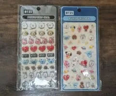 BTS好きな方！ARMYの方　BT21シール2枚セットのサムネイル