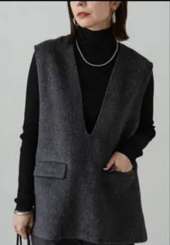 ラウンジドレスLoungedress シャギーベスト