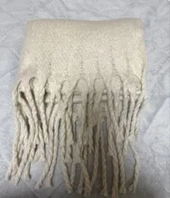 無地 ベージュ マフラー