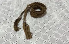 レディース ブラウンベルト スエード タッセル