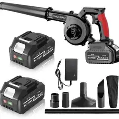 洗車 ブロワー 強力 ブロアー 充電式 残量表示 コードレス バッテリ一2個搭載