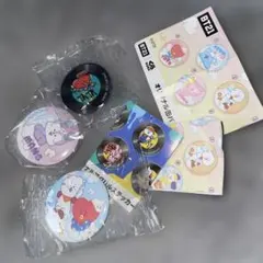 BT21 ステッカー　缶バッチ　くら寿司　びっくらポン