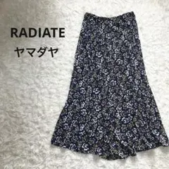 RADIATE ヤマダヤ 花柄 マーメイド フレア スカート ウエストゴム 春夏