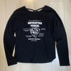 レピピ　アルマリオ　160 M ロングTシャツ　長袖　黒