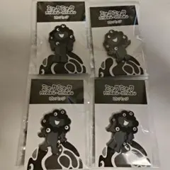 ４つ　黒　ミャクミャク　ピンバッジ　A B C D 　大阪　関西　万博　EXPO