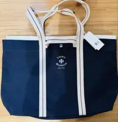 TORY BURCH ノベルティ　キャンバストートバッグ ネイビー