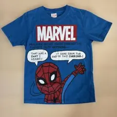 スパイダーマンTシャツ男の子ブルーマーベル130