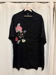 セリーヌCELINE 23SS パームツリー オープンカラー ハワイアンシャツ