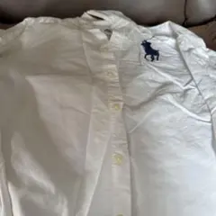 は*す様 Ralph Lauren ホワイト ポロシャツ風 長袖シャツ サイズ7