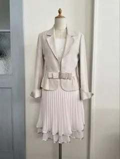 プチプードル ツイードスーツ 11号 ママスーツ 入学式 卒業式 セットアップ