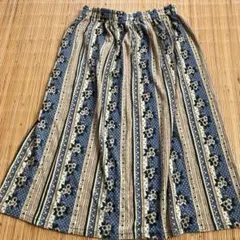 イトキンMK MICHEL KLEIN フレアスカート 花柄 ストライプのサムネイル