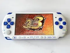 【新品バッテリー/ソフト付】PSP-3000 ホワイト ブルー
