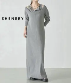 【定価1.7万】SHENERY レイヤードカットソーワンピース マキシワンピース