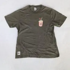 チャムス CHUMS Burger Shop Tシャツ カーキ Mサイズ
