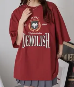 モノマート クルーネック ビッグ 半袖Tシャツ Sサイズ