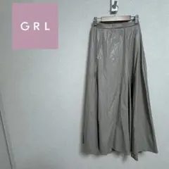 【GRL】レザー風スカート