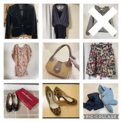 レディース　まとめ売り　パンプス　ワンピース　バッグ　スカート　アウター