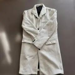 ストライプ チェスターコート