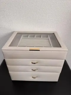 【美品】アクセサリーボックス　ジュエリーボックス　大容量