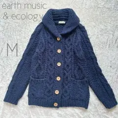 earth music&ecology ネイビー カーディガン Mのサムネイル