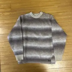 BAYFLOW ストライプ クルーネックセーター