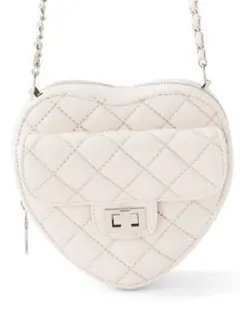 く*ゅ様 GRL キルティングチェーンハート型バッグ