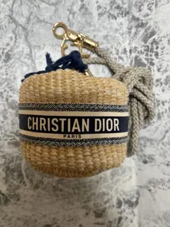 そせみ　ディオール　ノベルティ　　ストローポーチ　クラッチバッグ Dior ストローポーチ クラッチバッグ ポーチ ラタン 箱付き