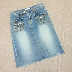 ★shuca GLOBAL WORK★膝丈デニムスカート★のサムネイル