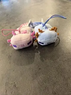 マインクラフト マスコット ウーパールーパー　マイクラ　ピンク　紫　2体セット