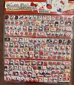 ハローキティ 立体シールセット ぷくぷくシール　2枚セット　可愛いシール