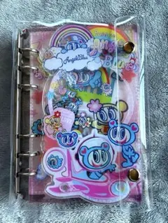 【1点限定】エンジェルブルー シャカシャカノート シール帳 A6 透明カバー付き