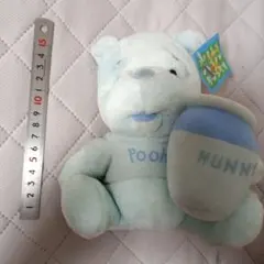 Disney Winnie the Pooh ぬいぐるみ パステルブルーのサムネイル