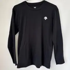 DESCENTE ブラック 長袖カットソー S