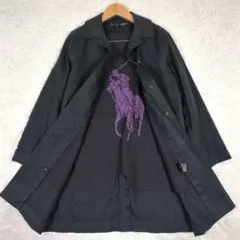 美品【M】ラルフローレン　2way　ステンカラーコート　ビッグポニー　ライナー