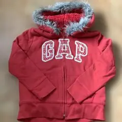 GAP Kids 赤いファー付きパーカー　120