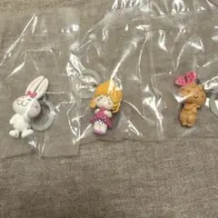 水森亜土 めじるしアクセサリー まとめ売り 女の子B ウサギ ネコ