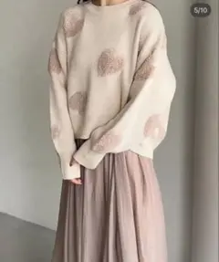 ハート模様ニット