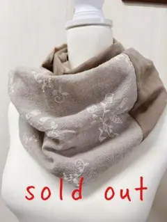 音の絵 ハンドメイド ウールガーゼ ロングスヌード