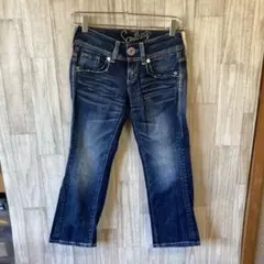 【Something サムシング】ブーツカットデニム ダークブルーＸ-SMALL